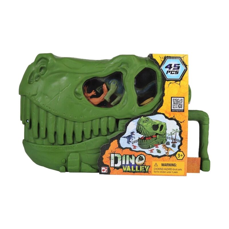 

Chapmei Dino Valley Dino Skull Bucket Set, 45 Pieces, Ages 3+