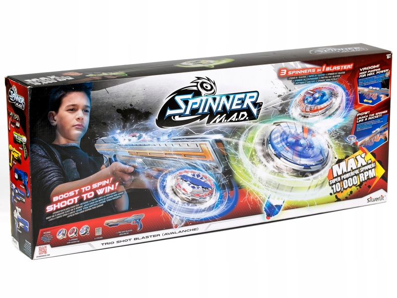 

Silverlit Spinner M.A.D. Trio Shot Avalanche Blaster, Ages 5+
