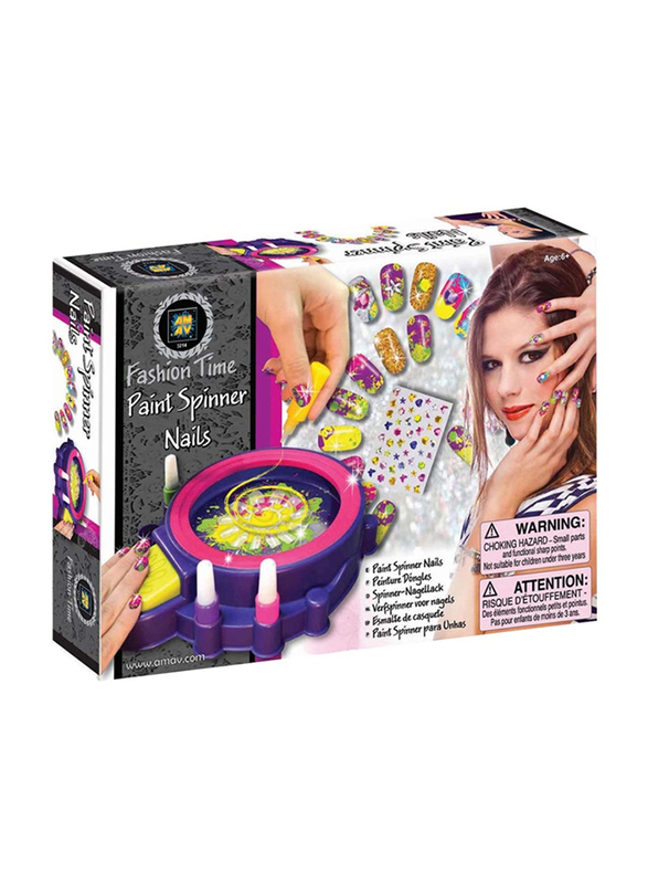 

AMAV Fashion Time Paint Spinner Nails, Ages 6+, Multicolour