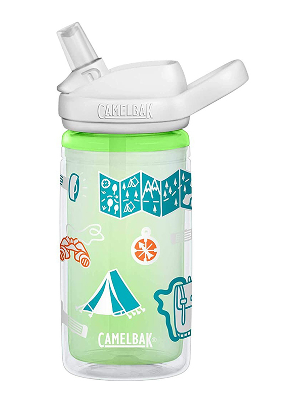 

Camelbak Eddy+ Adventure Map Kids Insulated Water Bottle, 14oz, Green/White