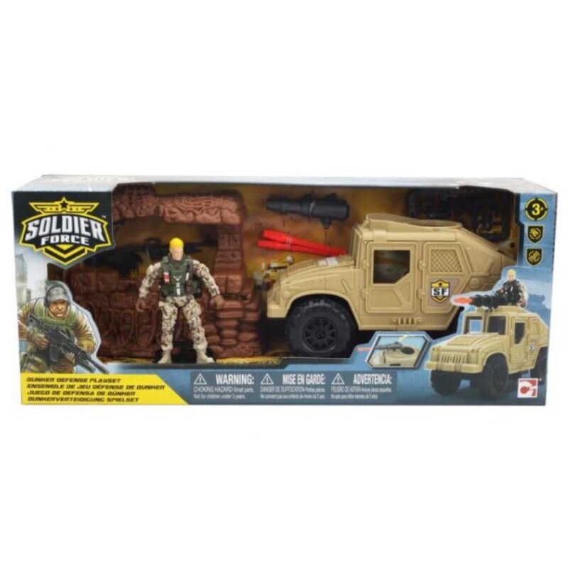 

Chapmei Soldier Force Bunker Defense Playset, Ages 3+