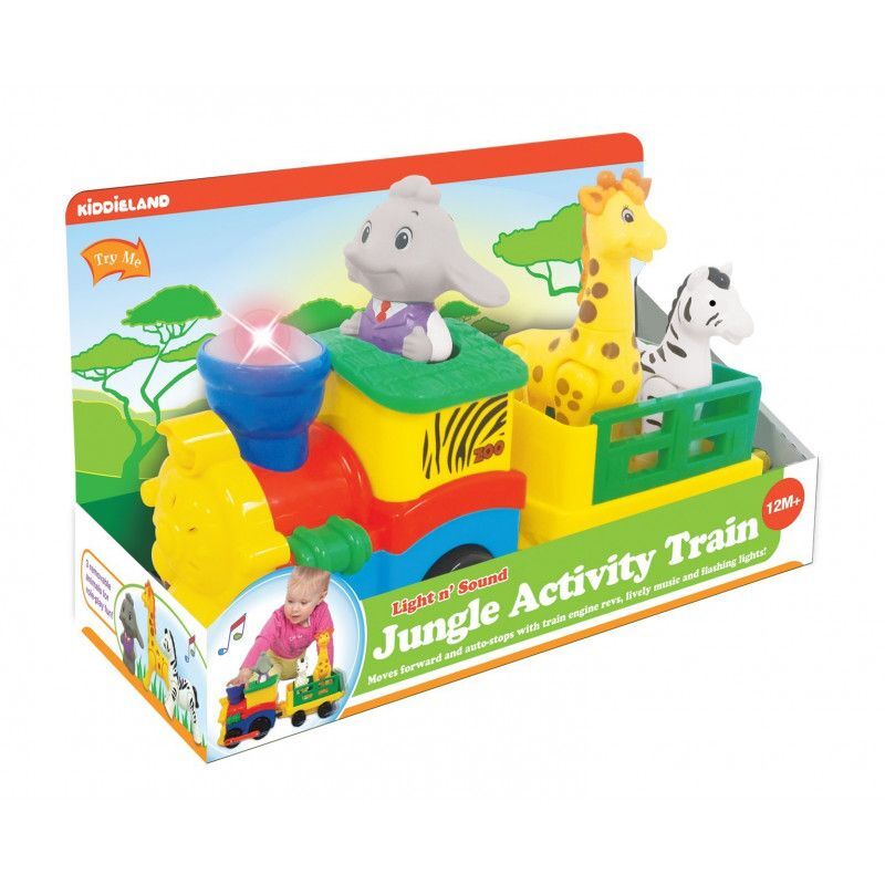 

Kiddieland Light N Sound Jungle Activity Train, 1 to 2 Years, Multicolour