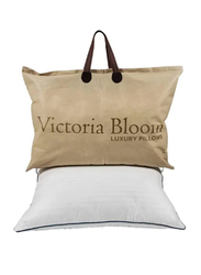Home Canvas Victoria Bloom 250Tc Cotton Wood Premium Pillow, 1 Pillow, White