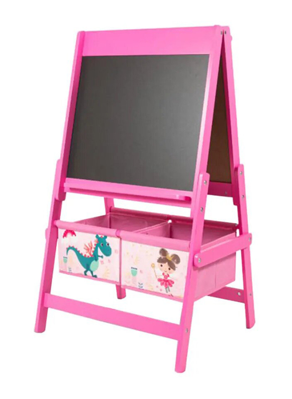 

Home Canvas Double Sided Art Easel with Blackboard, Ages 3+