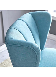 Home Canvas Tulip Single Seater Chair, Blue
