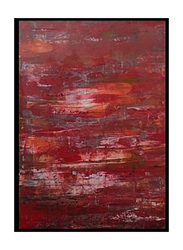 Handmade Paintings Mounted Abstract Painting On Wooden Frame, 60 x 50 x 3cm, Multicolour