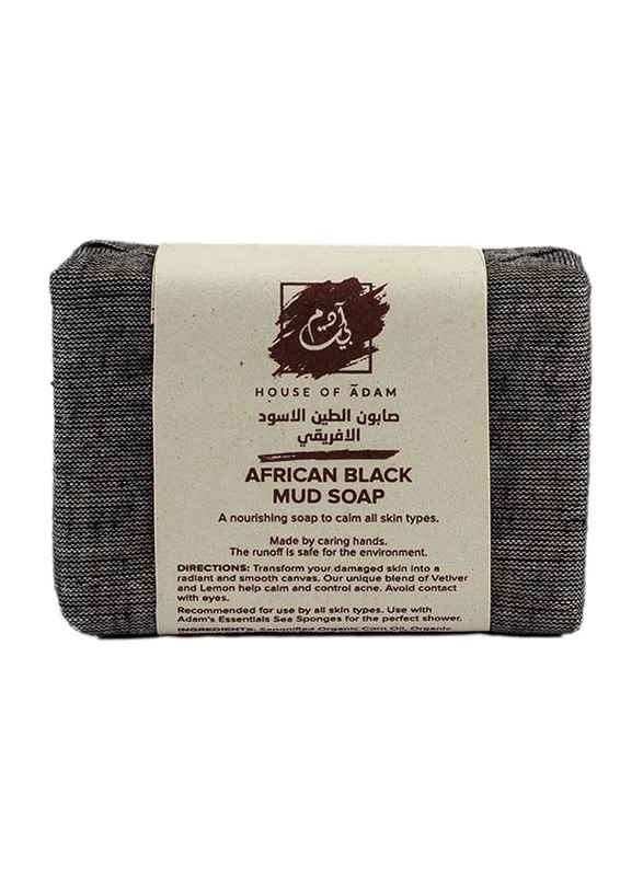 

House of Adam African Black Mud Soap, 100gm