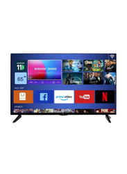 Afra 65-Inch 4K Ultra HD LED Smart TV, AF-6511HD, Black