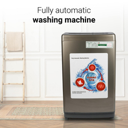AFRA 9 Kg Top Load Fully Automatic Washing Machine, AF-8145WMWT, Silver