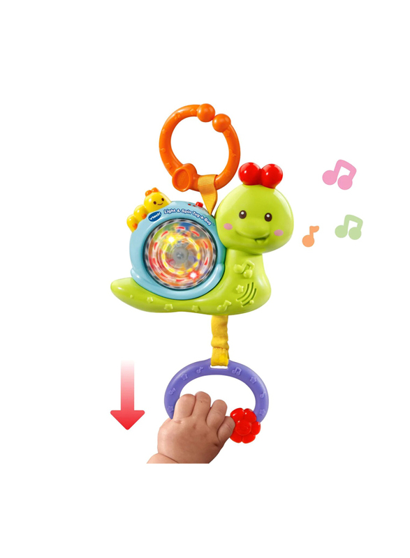

VTech Giggle & Go Snail Light & Spin Tug a Bug Toy, Ages 0+