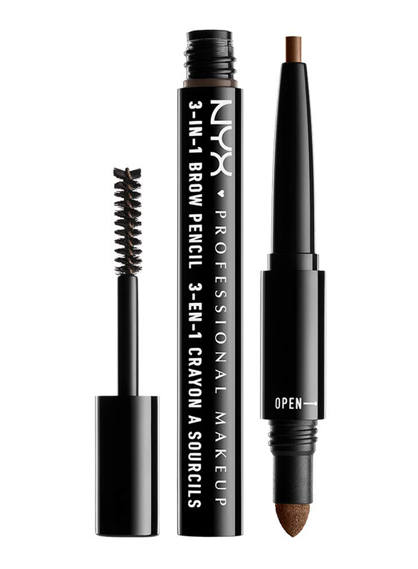 

Nyx Professional Makeup 3-In-1 Brow Pencil, Soft Brown