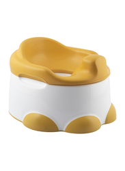 Bumbo Baby Potty Trainer with Detachable Toilet Seat and Step Stool, Yellow/White