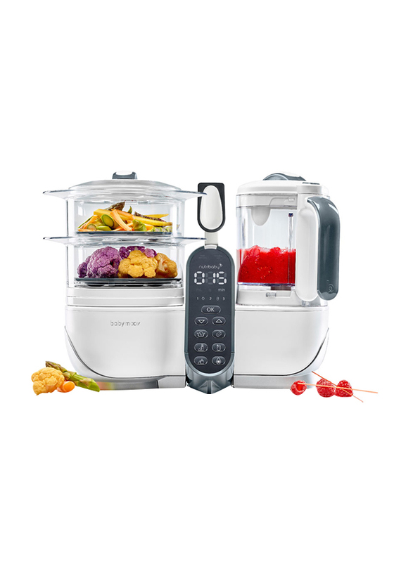 

Babymoov Nutribaby + Food Processor & Blender Mixer, White