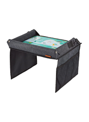 Badabulle Easy Travel Car Tray for Baby with Fits All Car Seats, Black/Blue