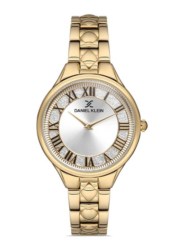 

Daniel Klein Premium Analog Watch for Women with Stainless Steel Band, DK.1.12905-2, Gold/Silver