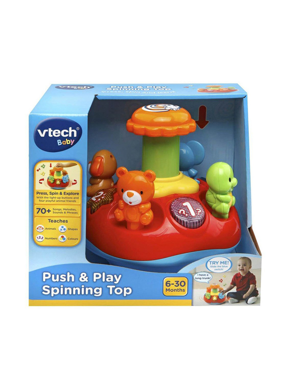 

VTech Push & Play Spinning Top, Ages 6+ Months