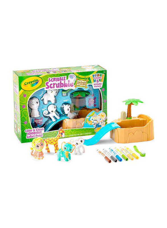 

Crayola Scribble Scrubbie Safari Tub, 12 Pieces, Ages 3+