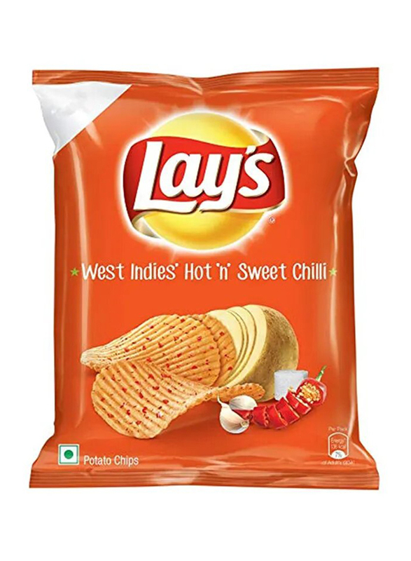 Lay's West Indies Hot ‘N' Sweet Chilli Potato Chips, 52g