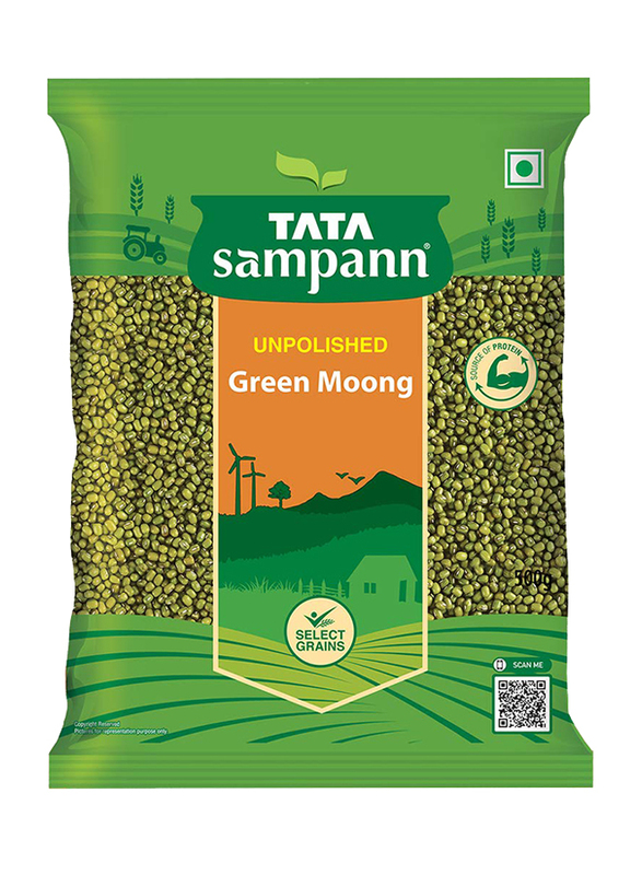 

Tata Sampann Unpolished Green Whole Moong Dal, 500g