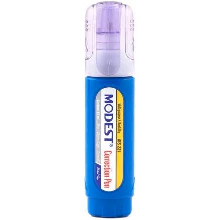 Modest Multi-Purpose Correction Liquid Pen, 12ml, Blue/White