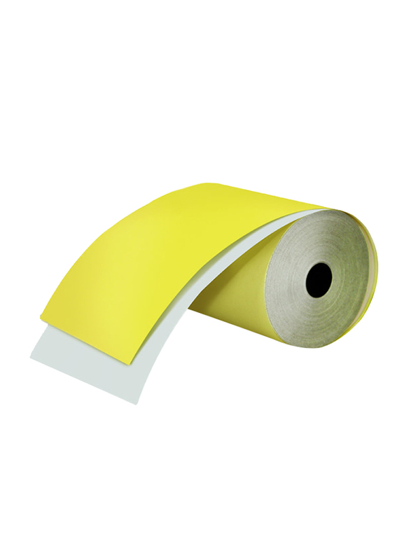 Micros 2-Ply Cash Register Roll Paper, 76mm x 65mm, 55 GSM, White/Yellow
