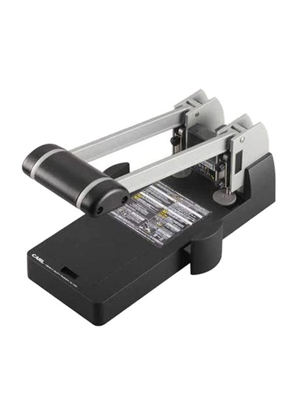 Carl 150-Sheets Capacity Paper Punch with Two Hole, CL-P122N-BK, Black