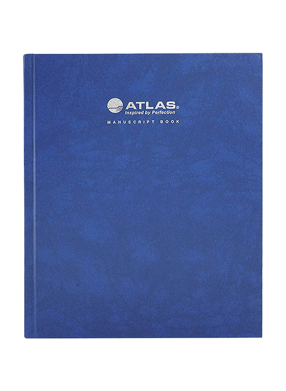 Atlas Manuscript Note Book, 70 GSM, A4 Size, Blue