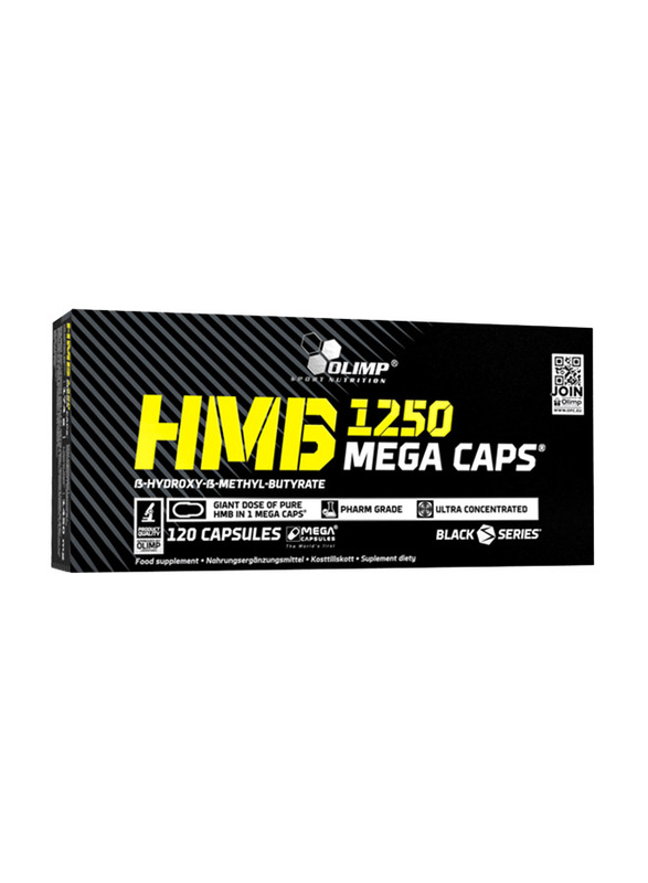 

Olimp HMB 1250 Mega Caps Food Supplement, 120 Capsules