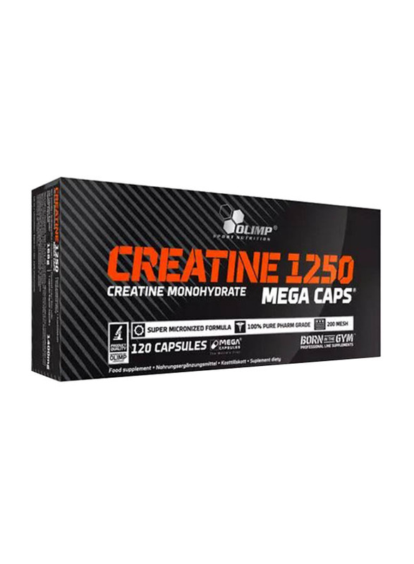 

Olimp Nutrition Creatine 1250 Mega Caps, 120 Capsules, Regular