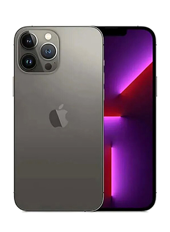 

Apple iPhone 13 Pro Max 128GB Graphite Grey, with FaceTime, 6GB RAM, 5G, Single Sim Smartphone, International Version