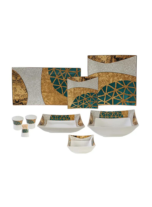 

Life Smile 30-Piece Dinner Set, Multicolour