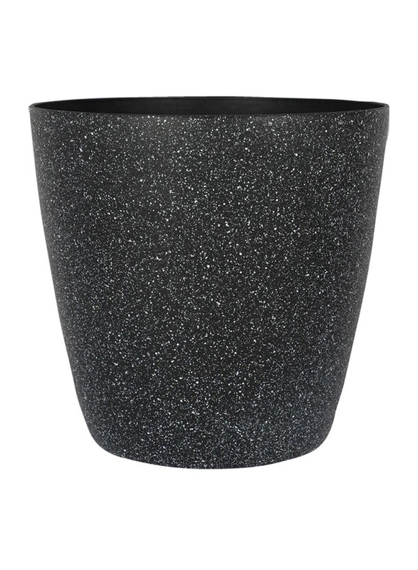 

Life Smile Circular Planter Plant Vase, Black