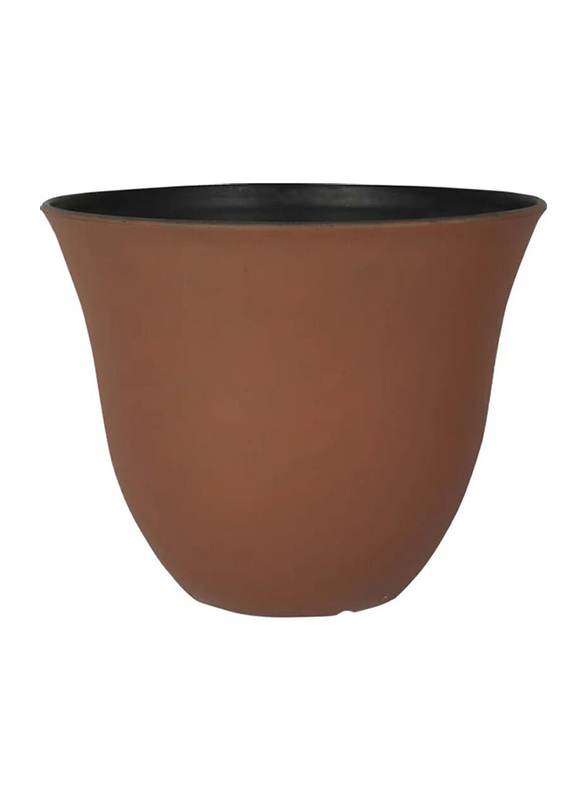 

Life Smile Curvy Plant Vase, Brown
