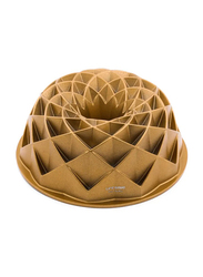 Life Smile 24cm Pandora Shaped Aluminium Cake Mould, NCK-73, 24x24x8.5cm, Gold