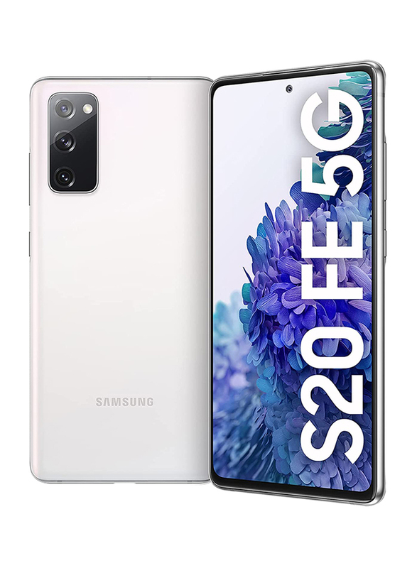 

Samsung Galaxy S20 FE 128GB White, 8GB RAM, 4G LTE, Hybrid Dual Sim Smartphone, UAE Version