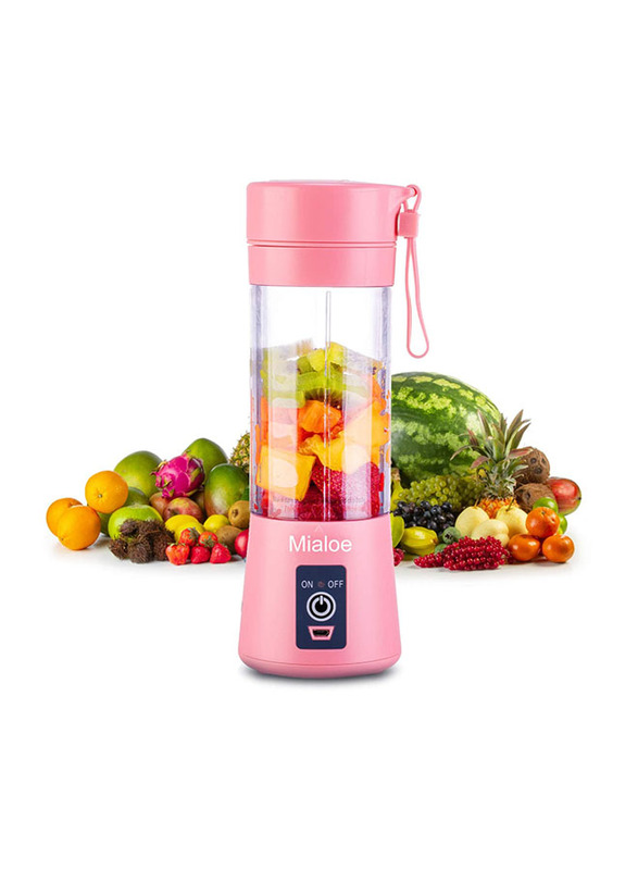 

Shentianmei 380ml Electric Portable 6 Blades in 3D Blender and Juicer Cup, Pink