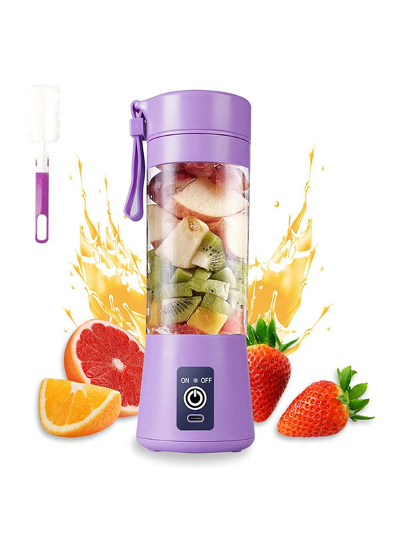 

DoubleCare 380ml Electric Portable 6 Blades in 3D Blender and Juicer Cup, Light Purple