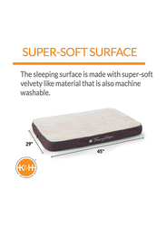 K&H Sleeper Memory Foam Pet Bed, Large, Mocha/White