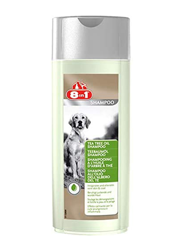 8 in 1 Tea Tree Oil Dogs Shampoo, 250ml, Green