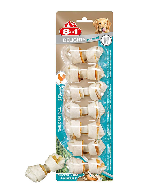 8 in 1 Delights Pro Dental Treats Dog Dry Food, 7 Pieces