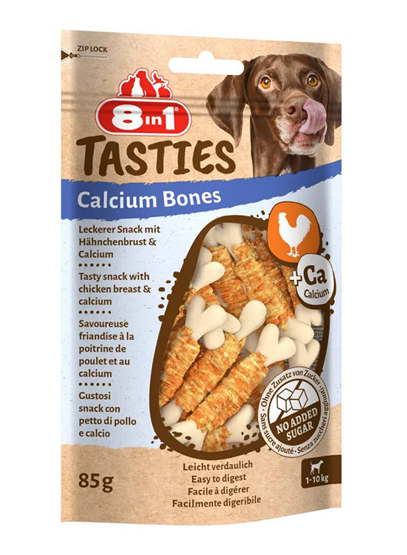 8 in 1 Tasty Calcium Bones Treats Dog Dry Food, 85g