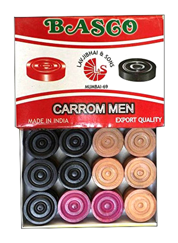 

Protoner 12-Piece Carrom Coin Set