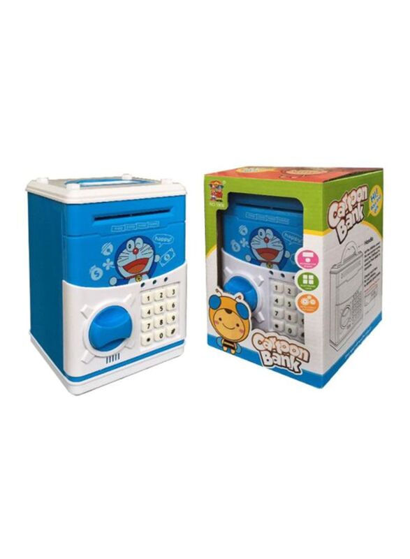 

Doraemon Moneyafe Mini Electronic ATM Bank, Ages 6+, Blue