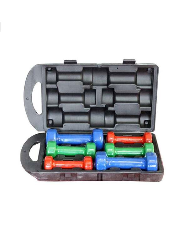

Fitness World Dumbbell Set, 10KG, Multicolour