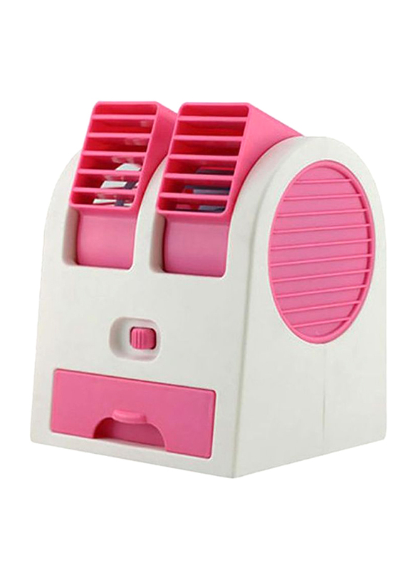 

Mini Fan Mini Cooling Table Fan, Pink/White