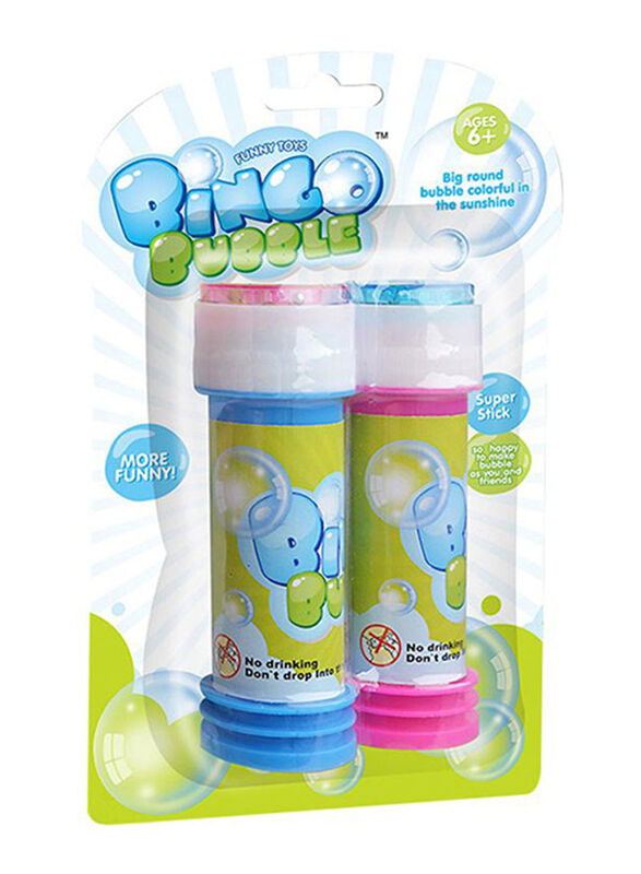 

Bingo Soap Bubbles Bottle Set, 2-Piece, Ages 6+, Multicolour