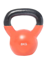 Prosolid Vinyl Kettlebell, 8 KG, Orange/Black