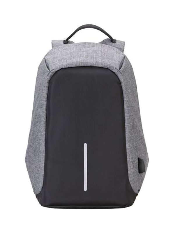 

Anti-Theft Waterproof Backpack with USB Charging Port, Grey