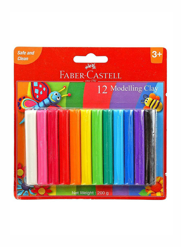 

Faber-Castell Pack of 12 Modelling Clay Set, Ages 3+