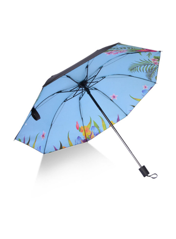 

Vinyl Anti-Ultraviolet Small Fresh Sunny Umbrella, UM033, Black/Blue